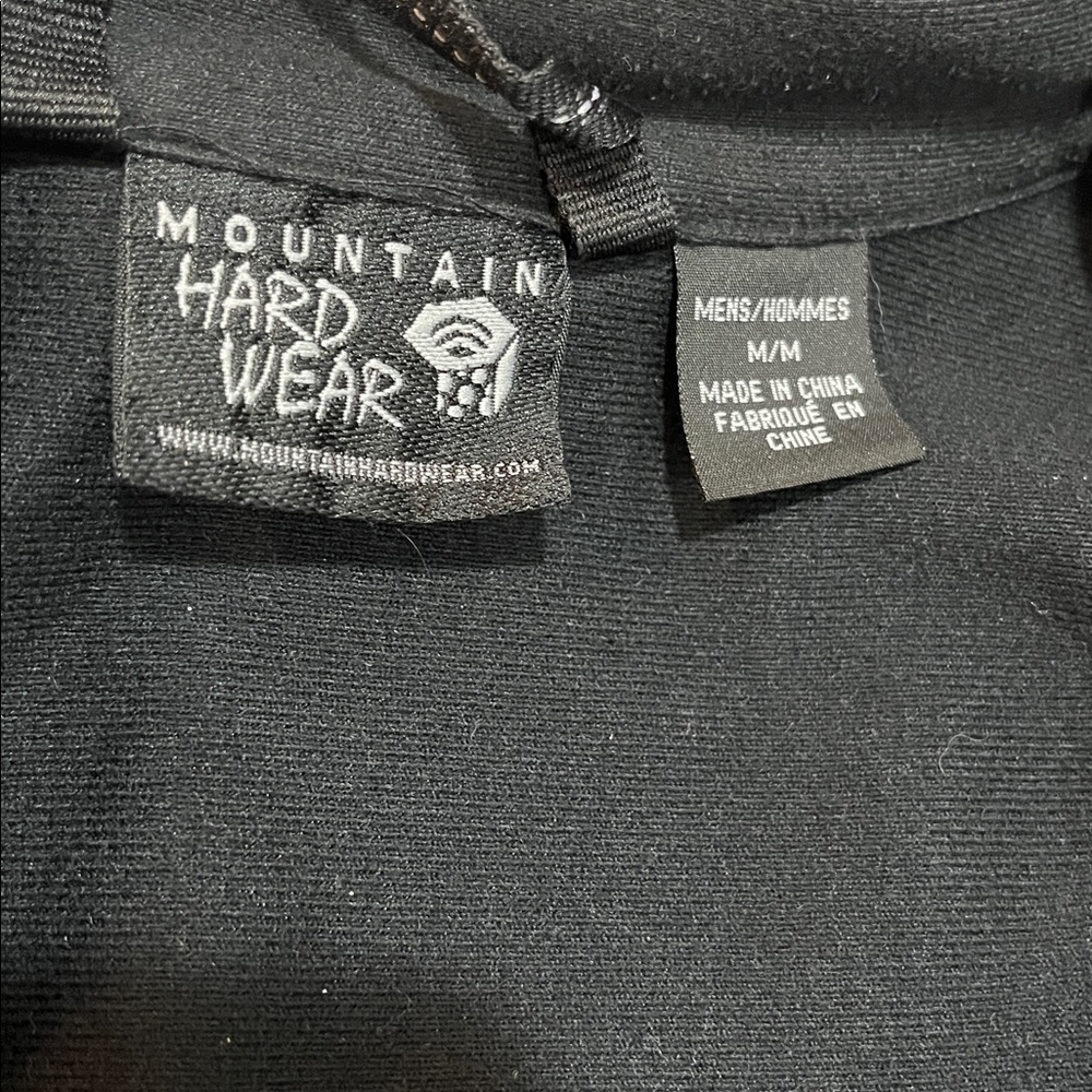 MOUNTAIN HARDWEAR FULL ZIP FLEECE JACKET BLACK SIZE MEDIUM - Picture 10 of 16